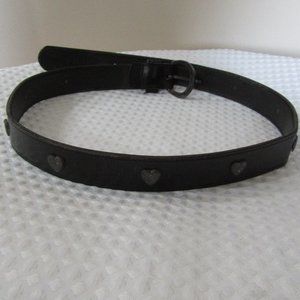 Belt genuine Leather Heart studs Very Strong
